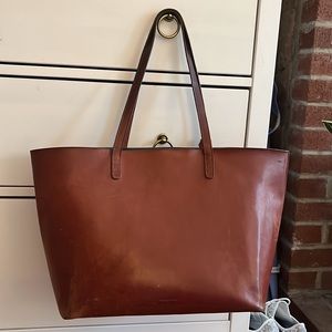 Mansur Gavriel Brown Leather Tote